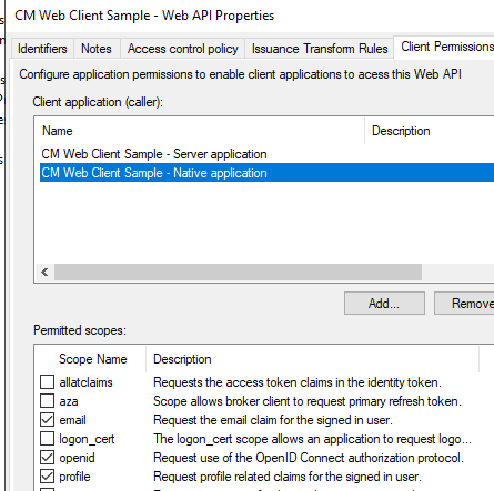 Configure Server with Content Manager